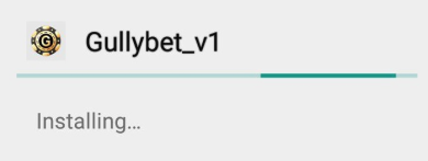 Installing Gullybet Casino app on Android