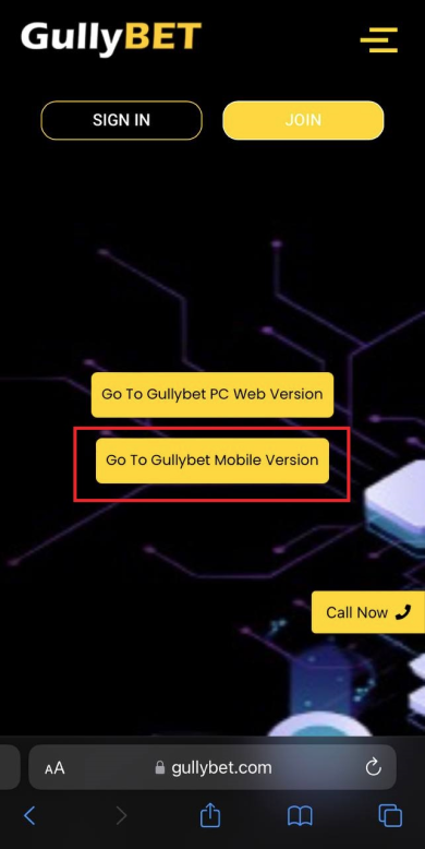 Mobile version of Gullybet Casino