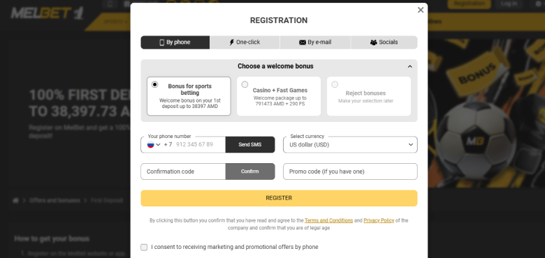 registration melbet